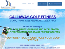 Tablet Screenshot of callawaygolffitness.com